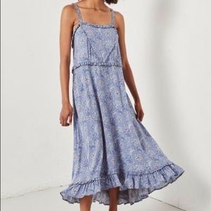 Spell Celestial Midi Dress in Chambray BNWT
